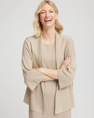 Travelers™ Collection Metallic Knit Cardigan | Chico's
